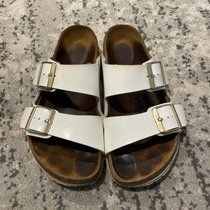 Birkenstock | Arizona patent leather white size 37